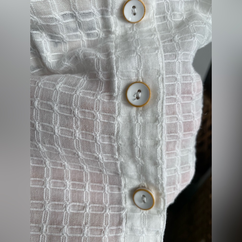 Cottage Core Button-Up Blouse - image 3